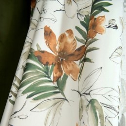 Cortinas Estilo Americano Estampadas Com Plantas