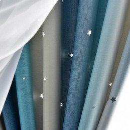Cortina Blackout Sob Medida Cortina Hollow Star Com Transparência Para Quarto