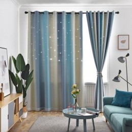 Cortina Blackout Sob Medida Cortina Hollow Star Com Transparência Para Quarto