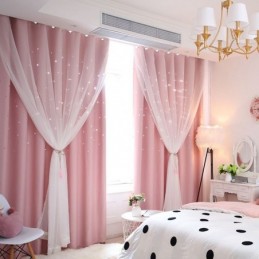 Cortina Blackout Fresh Max Feita Sob Medida Cortina Hollow Star Com Transparência Para Quarto Infantil