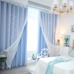 Cortina Blackout Fresh Max Feita Sob Medida Cortina Hollow Star Com Transparência Para Quarto Infantil