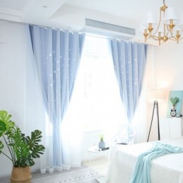 Cortina Blackout Fresh Max Feita Sob Medida Cortina Hollow Star Com Transparência Para Quarto Infantil