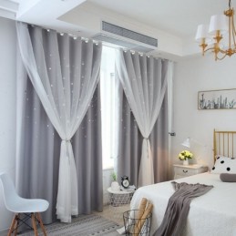 Cortina Blackout Fresh Max Feita Sob Medida Cortina Hollow Star Com Transparência Para Quarto Infantil