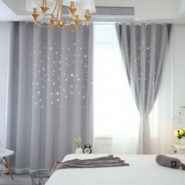 Cortina Blackout Fresh Max Feita Sob Medida Cortina Hollow Star Com Transparência Para Quarto Infantil