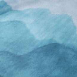 Cortina Estampada Blue Fog Feita Sob Medida Cortina Blackout Moderna E Simples Para Sala De Estar Quarto Tecido Infantil