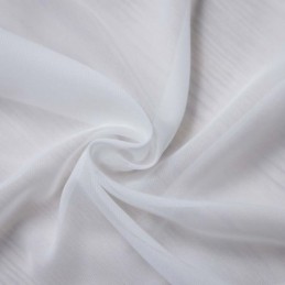 Cortina Transparente De Chiffon Branco Feita Sob Medida, Moderna, Respirável, Para Sala De Estar, Quarto, Berçário