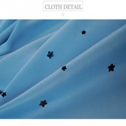 Cortinas Com Estrelas Românticas Blackout Transparentes Para Sala De Estar E Quarto