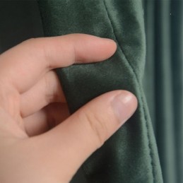 Cortina Blackout Max Sob Medida Cortina De Veludo Imitação Escura Cor Sólida Para Quarto