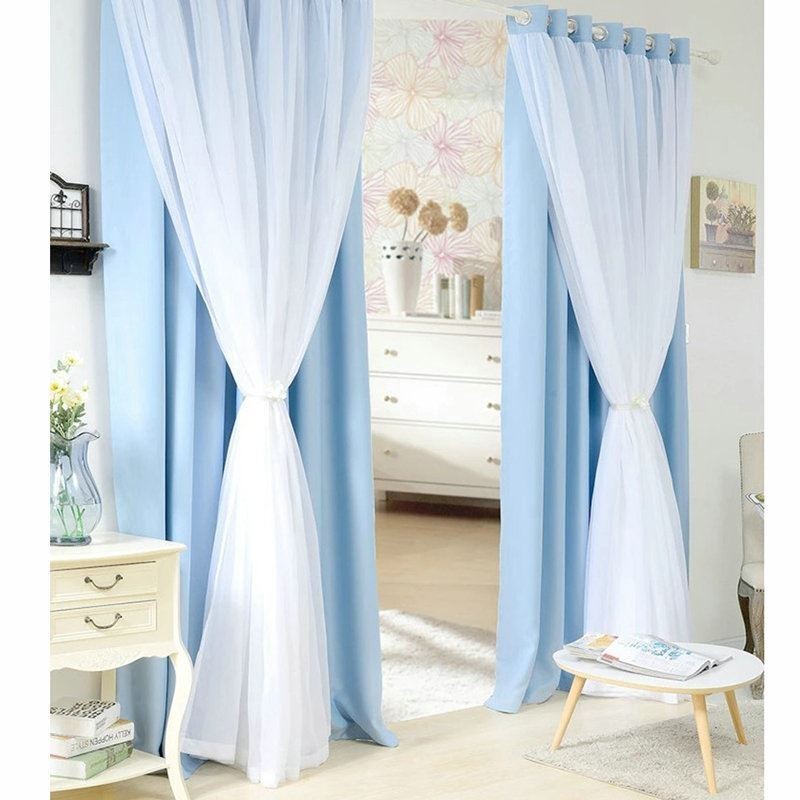 Cortinas Duplas Countryside Blackout Prontas Para Uso E Personalização Avançada