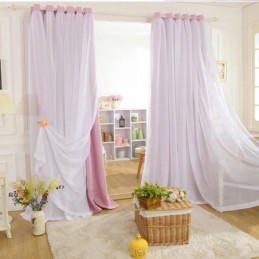 Cortinas Duplas Countryside Blackout Prontas Para Uso E Personalização Avançada