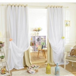 Cortinas Duplas Countryside Blackout Prontas Para Uso E Personalização Avançada
