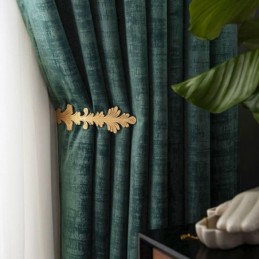 Cortina Blackout Velvet Max Sob Medida Cortina Verde Malaquita Cor Sólida Quarto