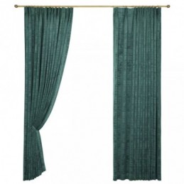 Cortina Blackout Velvet Max Sob Medida Cortina Verde Malaquita Cor Sólida Quarto