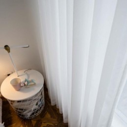 Cortina Branca Transparente Respirável Feita Sob Medida, Moderna E Simples, Para Sala De Estar, Quarto E Estudo
