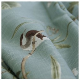 Cortina Blackout Feita Sob Medida Com Estampa De Pássaro Pastoral Americano E Persiana Respirável