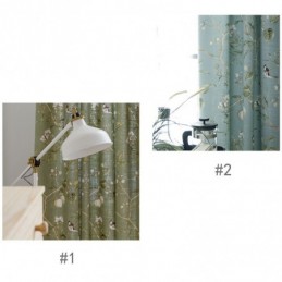 Cortina Blackout Feita Sob Medida Com Estampa De Pássaro Pastoral Americano E Persiana Respirável