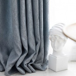 Cortina Blackout Elegante Feita Sob Medida Cortina Cor Sólida Quarto Escritório