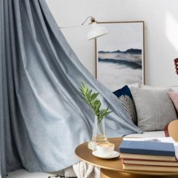 Cortina Blackout Elegante Feita Sob Medida Cortina Cor Sólida Quarto Escritório