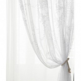 Cortina Transparente Estilo Europeu Feita Sob Medida, Painel De Cortina De Renda Rosa E Espelho, Voile, Janela Saliente Para Varanda, Uma