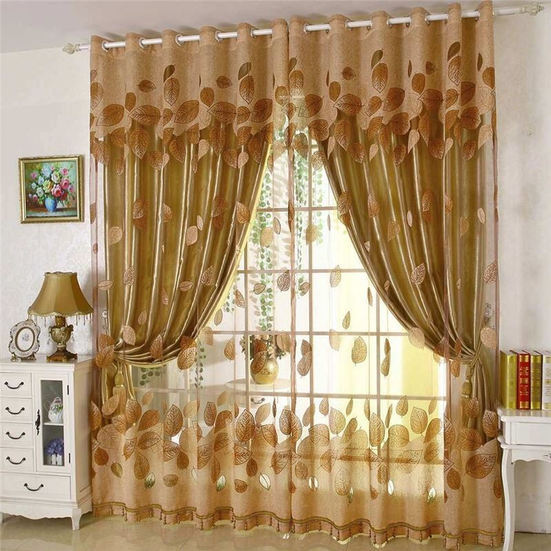 Cortina Moderna Transparente Sob Medida Cortina Minimalista Em Jacquard Para Sala De Estar