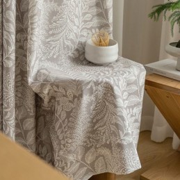 Cortinas Estampadas De Folhas Em Poliéster Estilo Americano