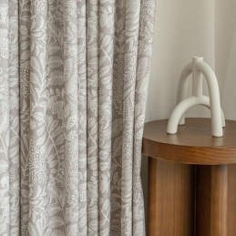 Cortinas Estampadas De Folhas Em Poliéster Estilo Americano