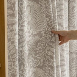 Cortinas Estampadas De Folhas Em Poliéster Estilo Americano