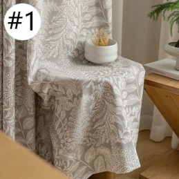 Cortinas Estampadas De Folhas Em Poliéster Estilo Americano