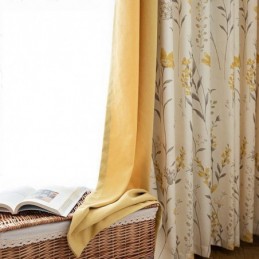 Cortinas Blackout Chevron Mosaico De Flores Americanas