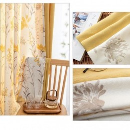 Cortinas Blackout Chevron Mosaico De Flores Americanas