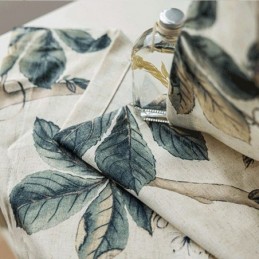 Cortinas Estilo Americano Com Estampa De Plantas