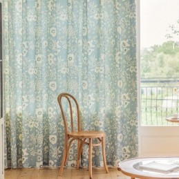 Cortinas Estilo Americano Com Estampa Floral
