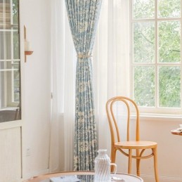 Cortinas Estilo Americano Com Estampa Floral