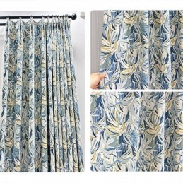 Cortinas Blackout De Flanela Com Pintura A Óleo Americana E Estampa Floral