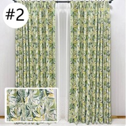 Cortinas Blackout De Flanela Com Pintura A Óleo Americana E Estampa Floral