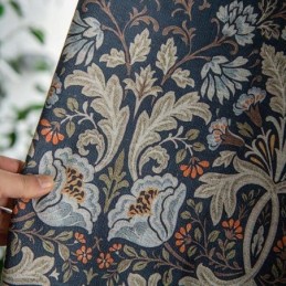 Cortinas Americanas De Algodão E Linho Com Estampa Floral