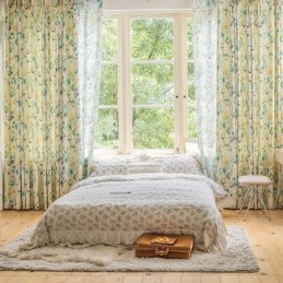 Cortinas Blackout Com Estampa Floral Americana