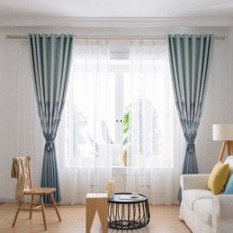 Cortinas De Alta Precisão, Impressão Moderna E Simples De Paisagens Com Tinta