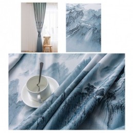 Cortinas De Alta Precisão, Impressão Moderna E Simples De Paisagens Com Tinta