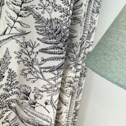 Cortinas Chenille Jacquard Escuro Americano