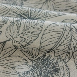 Cortinas De Algodão E Linho Com Estampa De Plantas Americanas
