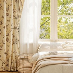 Cortinas Blackout Com Estampa Floral Americana