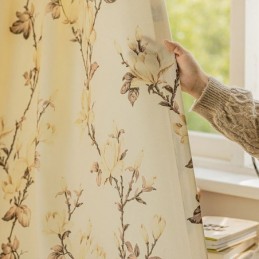 Cortinas Blackout Com Estampa Floral Americana
