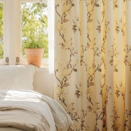 Cortinas Blackout Com Estampa Floral Americana