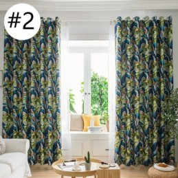 Cortinas De Alta Precisão Estilo Americano Com Folhas Impressas