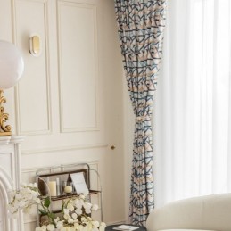Cortinas Blackout Geométricas Estampadas Nordic Snow Neil