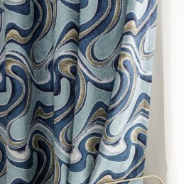 Cortinas Estampadas De Chenille Blackout Escandinavas