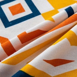 Cortinas De Linho Estilo Nórdico Com Estampa Geométrica Para Sala De Estar E Quarto