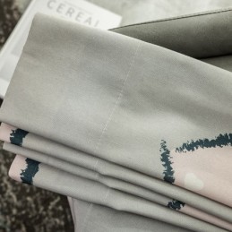 Cortina De Algodão Sob Medida Cortina Em Formato De Coração Estampada Nórdica