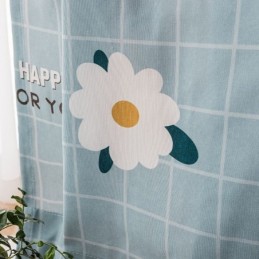 Cortina De Algodão Sob Medida Cortina Com Estampa Floral Estilo Nórdico